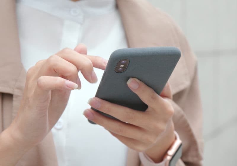 Smartphone in hands