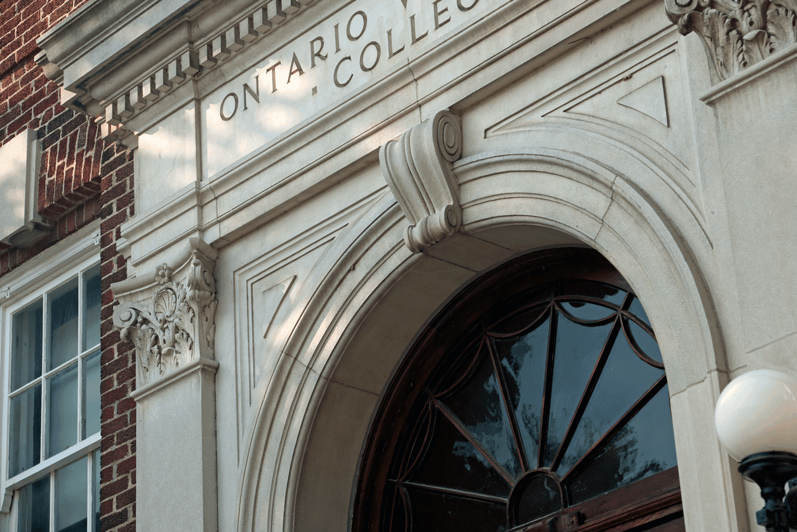 Ontario Veterinary College front entrance window