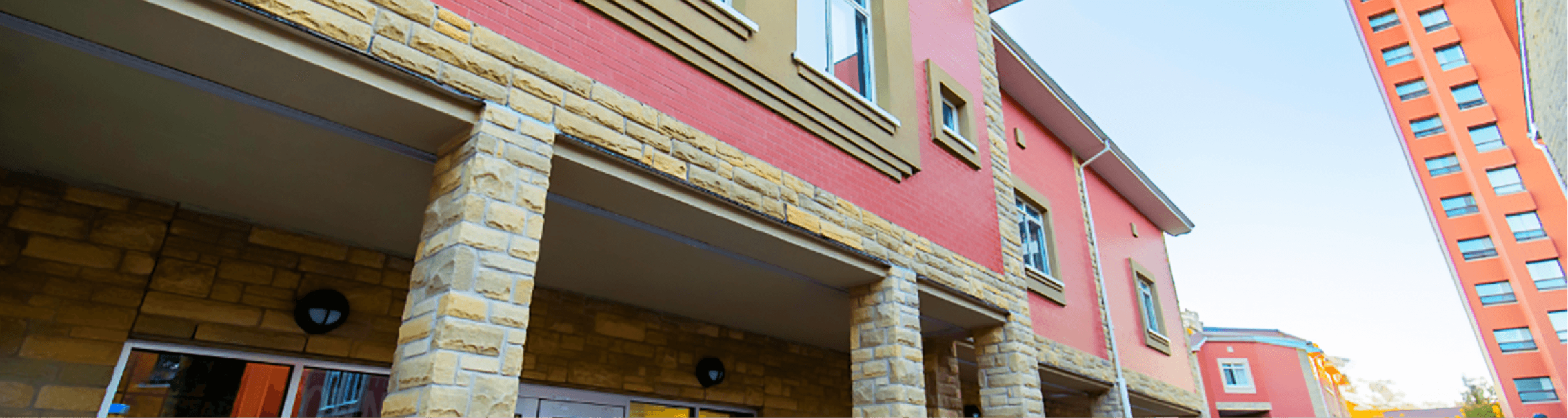 The East Residence at the University of Guelph during day time
