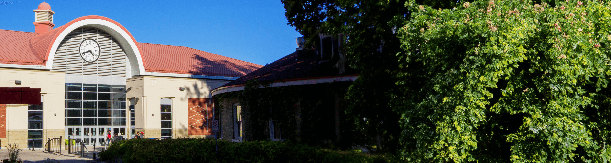 The Rozanski Hall at the University of Guelph during spring time