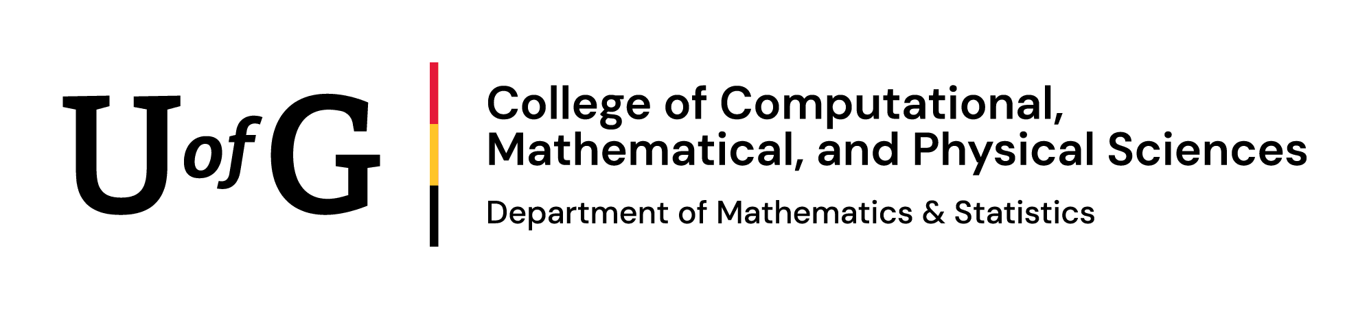University of Guelph College of Computational, Mathematical, and Physical Sciences Department of Mathematics and Statistics logo