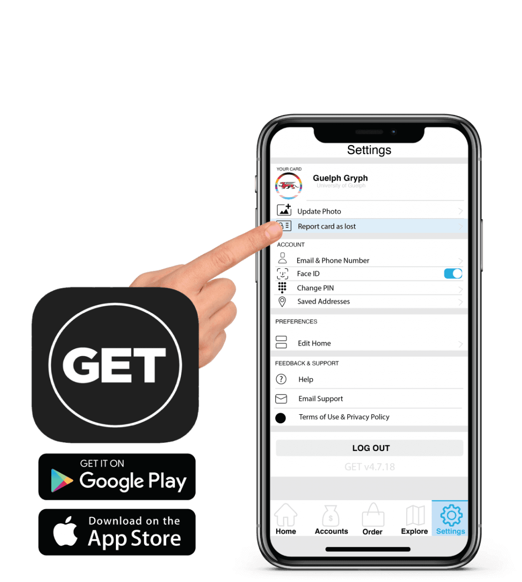 GET app report card as lost