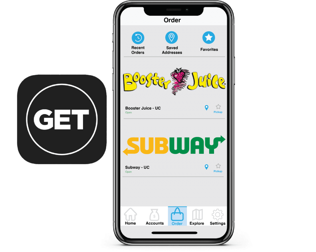 GET Mobile order food